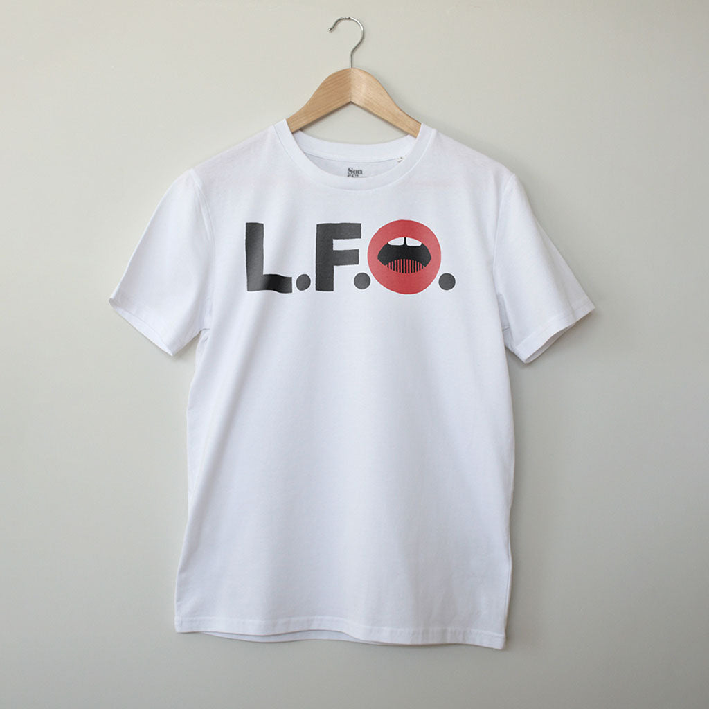 LFO. Contemporary Techno Music T-Shirt for Electronic Music Festivals – Vegan T-Shirt – PETA Approved and 100% organic cotton