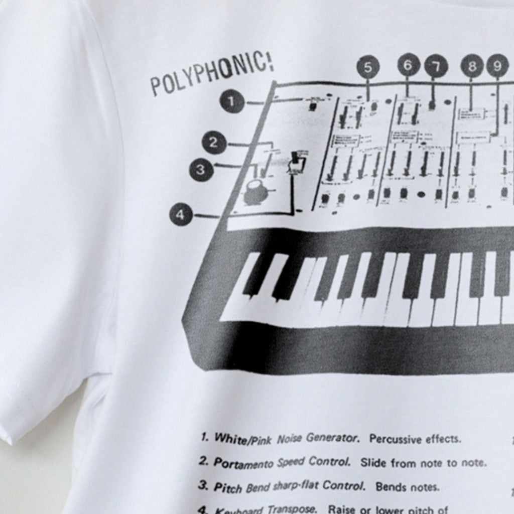 Odyssey Synth T-shirt Detail Image