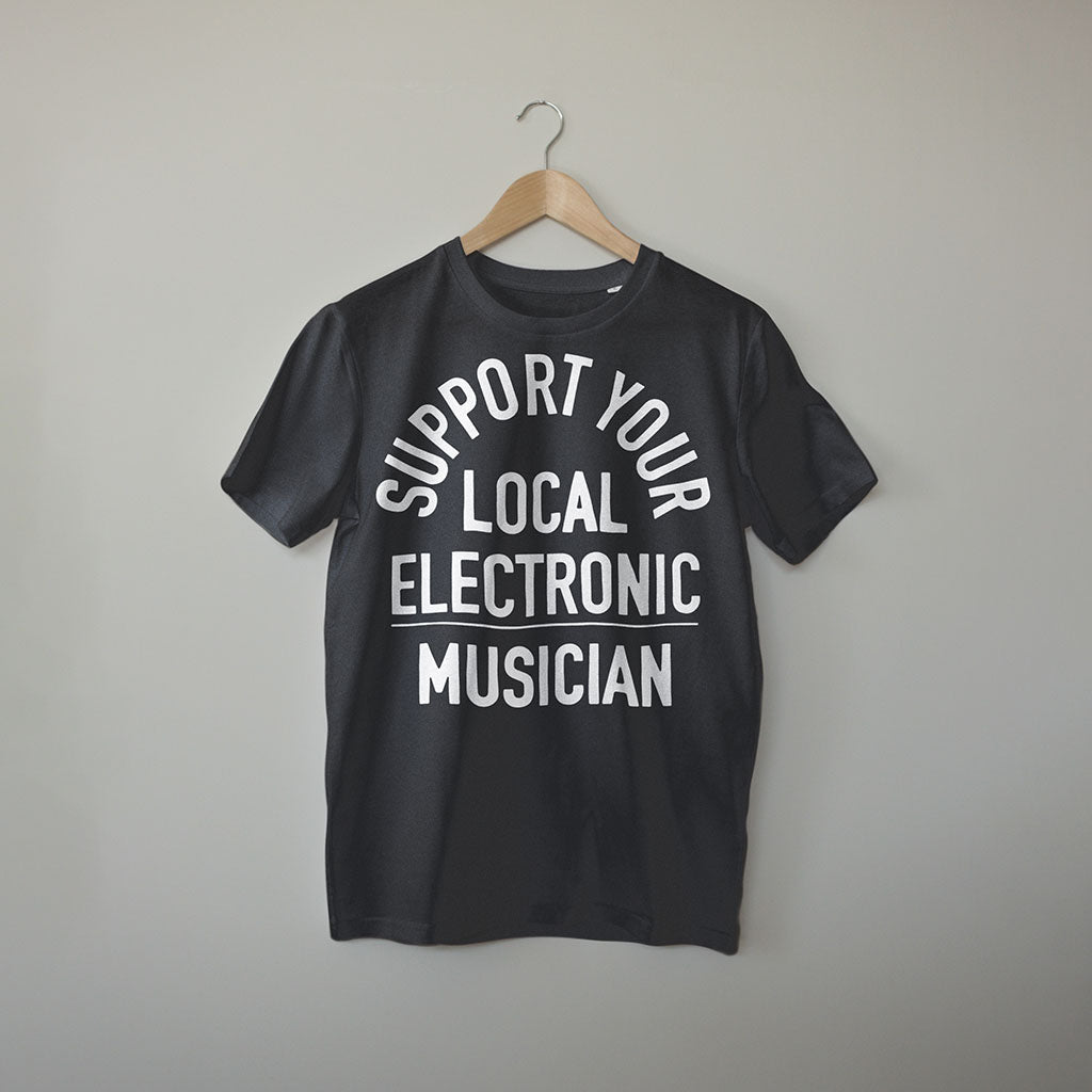 Support your local electronic Musician. Modular Synth and Eurorack T-Shirt Electronic Music Festival T-Shirt