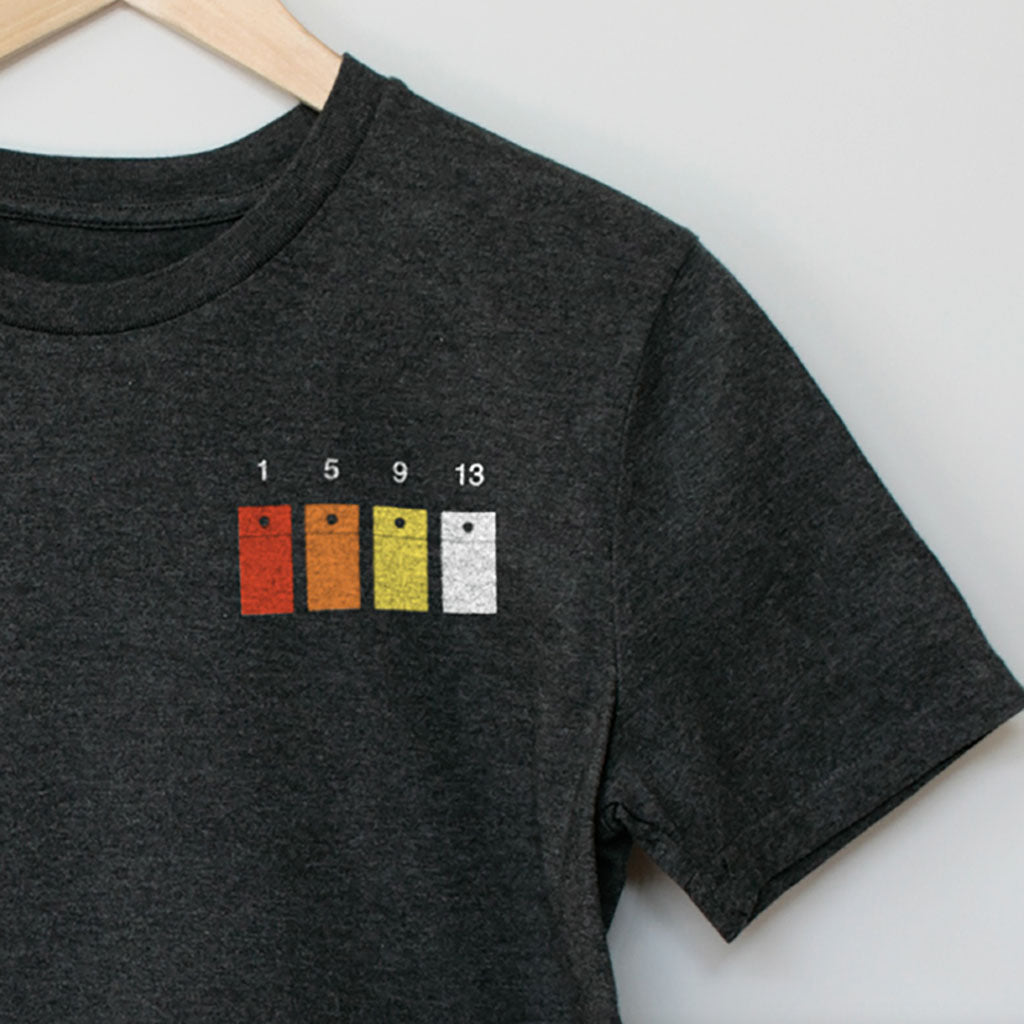 Four on the floor. Roland 808 synth drum machine Synth Techno T-Shirt. C