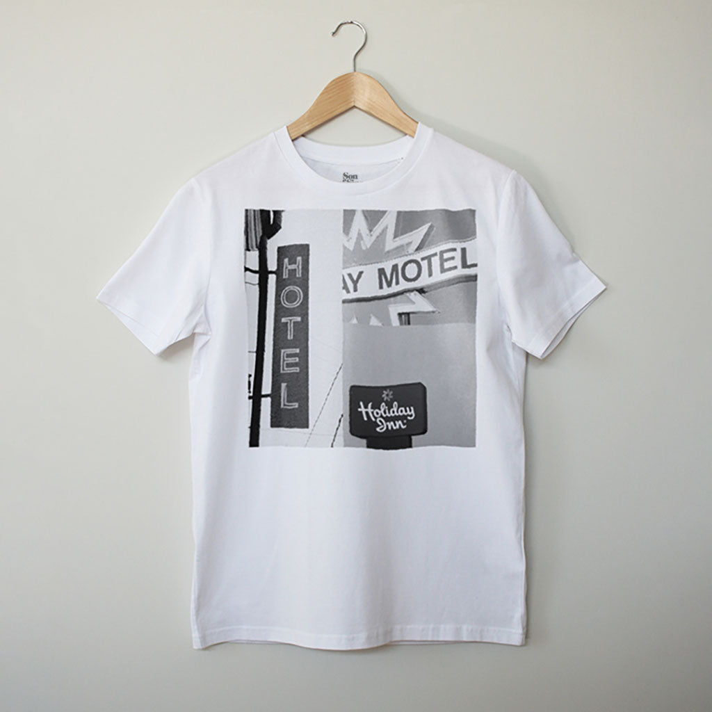 Hotel Motel, HIP HOP. Contemporary Eurorack T-Shirt for Electronic Music Festival T-Shirt – Vegan T-Shirt – PETA Approved and 100% organic cotton