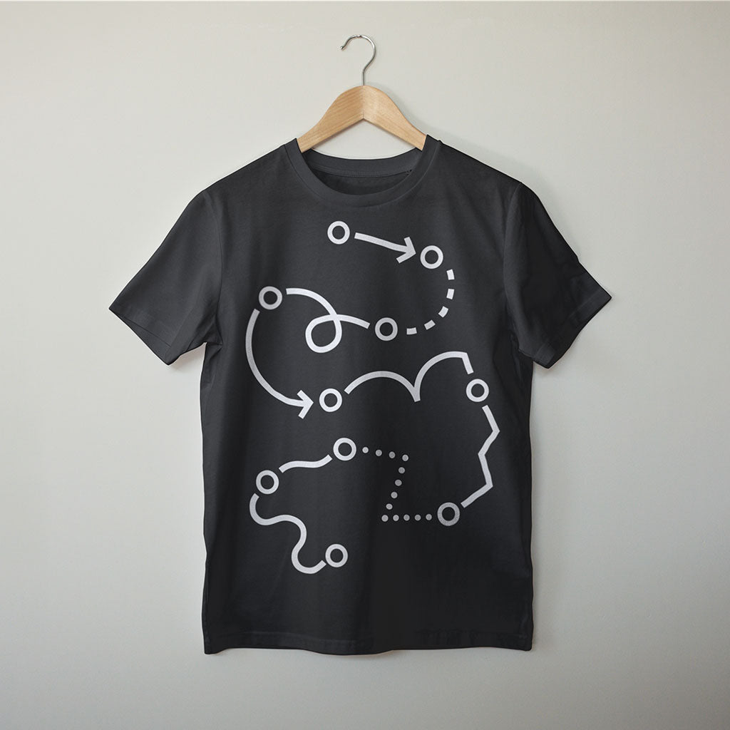 Patch. Modular synth T-shirt by Son of Sine – unisex organic cotton tee.