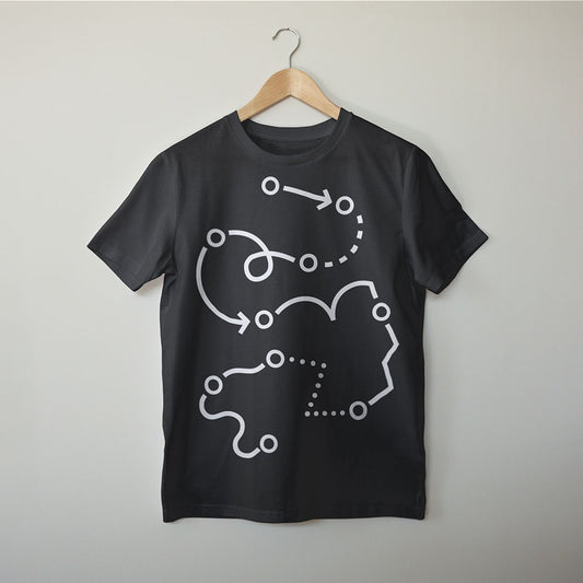 Patch. Modular synth T-shirt by Son of Sine – unisex organic cotton tee.