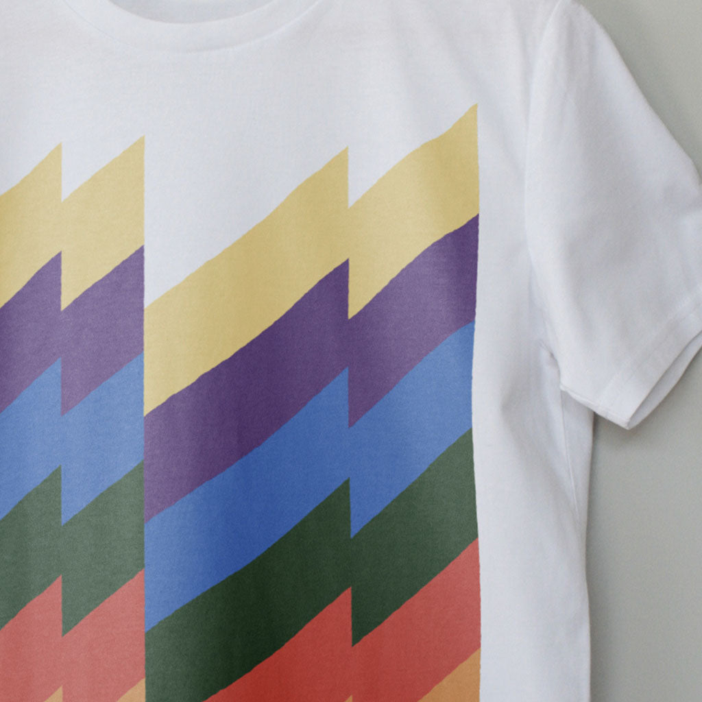 Saw wave illustration. Modular synth T-shirt by Son of Sine – unisex organic cotton tee.