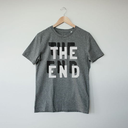 The End 'Noir' – Electronic Music techno T-Shirt – Vegan Synth T-Shirt – PETA Approved and 100% organic cotton